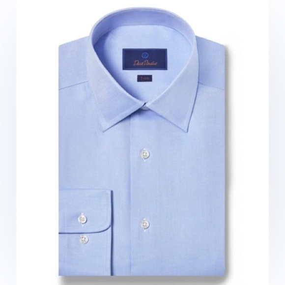 Other - David  Donahue Men's Slim Light Blue Shirt